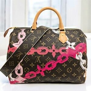 ✨️Authentic Louis Vuitton Monogram Limited Edition Chain Speedy30